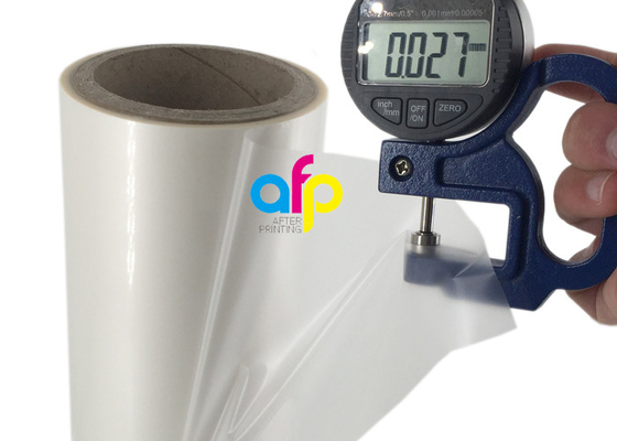 Película que lamina de BOPP del lustre plástico transparente impermeable del calor