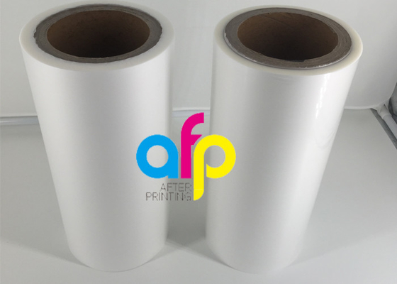Película que lamina del lustre claro blanco estupendo de BOPP + de EVA para la laminación de papel