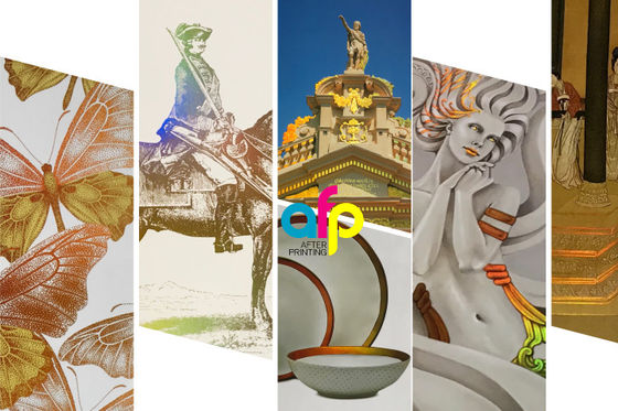 Definición de sobreimpresión fina de papel frío