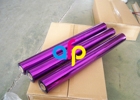 Película olográfica de Bopp de los colores metálicos para el sellado suave/PVC del plástico