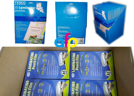 Bolsa que lamina del tamaño mate lateral doble A4, bolsas que laminan autas-adhesivo A4