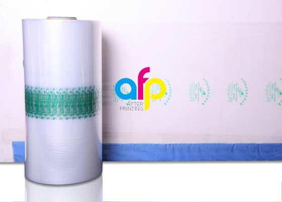 Película del tubo del plástico de embalar de la poliolefina del paquete, película de encogimiento a prueba de humedad de la página central