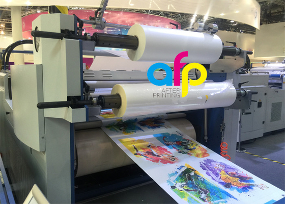 Película que lamina del lustre claro blanco estupendo de BOPP + de EVA para la laminación de papel