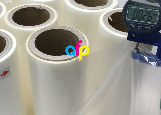 Carrete de película plástico de la vinculación termal fuerte, película transparente Rolls de Bopp del derretimiento del calor
