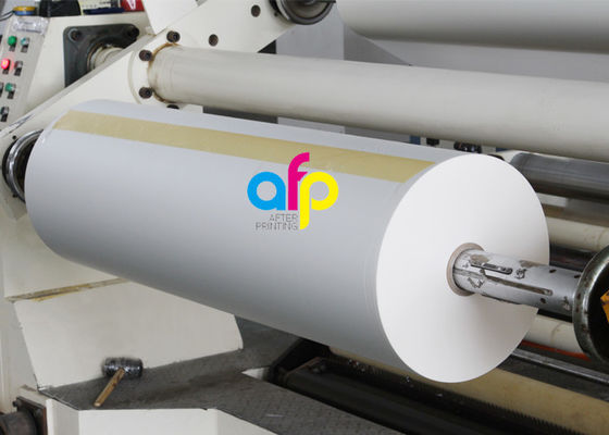 El rollo tratado corona lateral doble de la lamina la termal, mancha la película ULTRAVIOLETA la termal del barniz