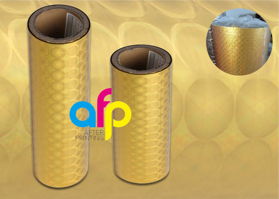 Película olográfica opaca brillante/mate del laser para los colores metálicos de la bolsa de papel