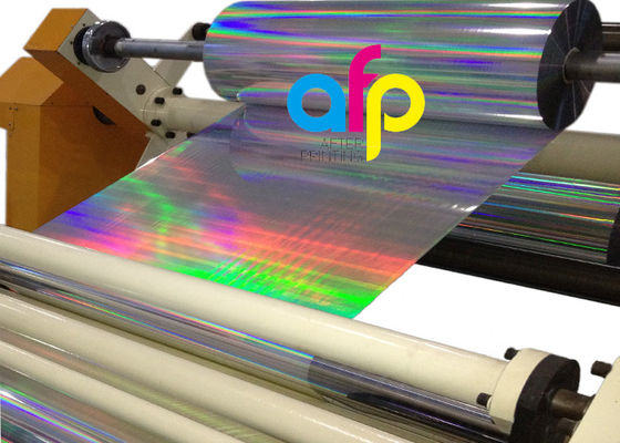 Película metalizada impresa plástica de la laminación termal olográfica del laser para el empaquetado del regalo