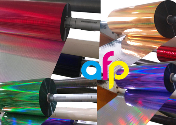 Película olográfica del laser de BOPP para la máquina de la laminación anchura de 180m m - de 1300m m