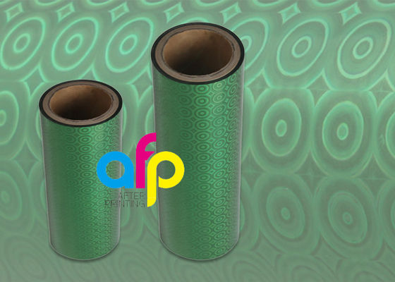 Película olográfica opaca brillante/mate del laser para los colores metálicos de la bolsa de papel