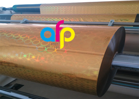 Película olográfica del laser de la película termal olográfica de la laminación para el envoltorio para regalos