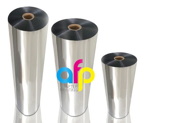Película termal metalizada brillante BOPP de la laminación de la base de 1 pulgada/material del ANIMAL DOMÉSTICO