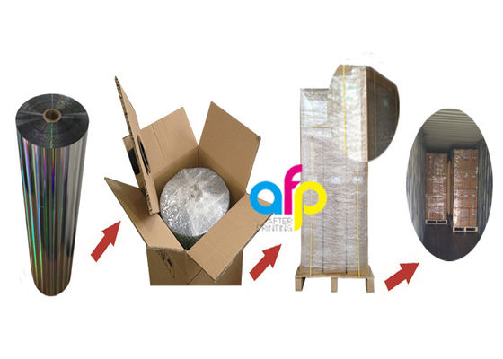 Película de laminación de patrones holográficos