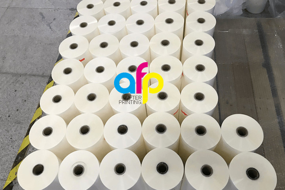 película pegajosa estupenda 35micron de la laminación de 35micron Bopp para la impresión de Digitaces