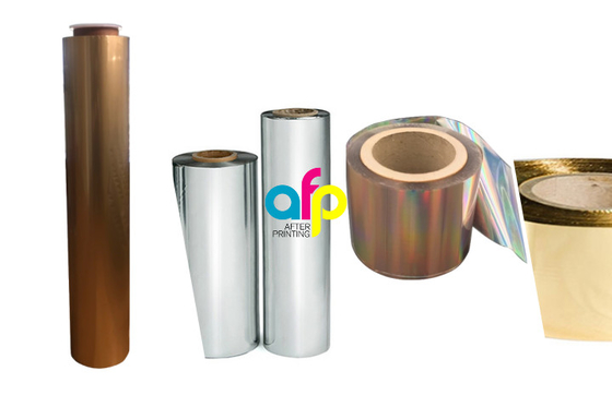 Hojas frías de sellado más amplias de la plata y del laser del oro de la hoja de la cobertura